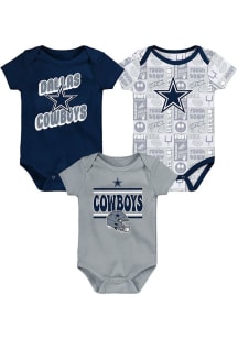 Dallas Cowboys Baby Navy Blue Play Day Design One Piece