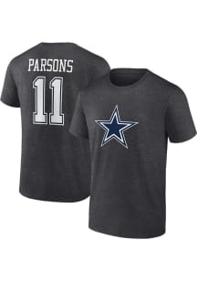 Micah Parsons Dallas Cowboys Grey Icon Short Sleeve Player T Shirt