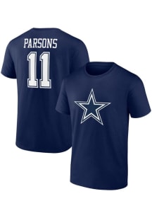 Micah Parsons Dallas Cowboys Black Icon Short Sleeve Player T Shirt