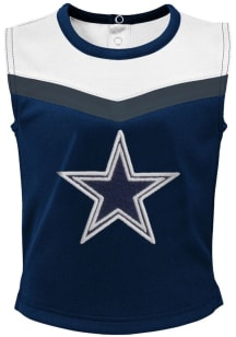 Dallas Cowboys Toddler Girls Navy Blue Spirit Cheer Sets Cheer