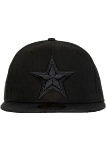 New Era Dallas Cowboys Mens Black Tonal Logo 59FIFTY Fitted Hat