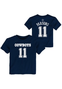 Micah Parsons Dallas Cowboys Infant Mainliner NN Short Sleeve T-Shirt Navy Blue