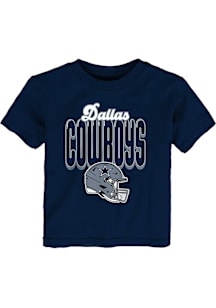 Dallas Cowboys Toddler Navy Blue Tall Boy Short Sleeve T-Shirt
