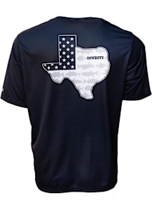Columbia Dallas Cowboys Navy Blue Terminal Tackle Short Sleeve T Shirt