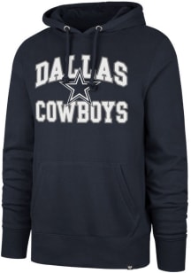 47 Dallas Cowboys Mens Navy Blue Velocity Headline Long Sleeve Hoodie