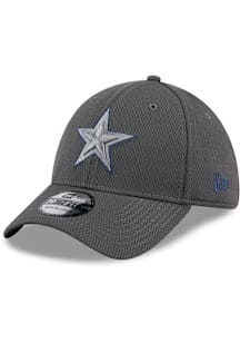 New Era Dallas Cowboys Mens Graphite Evergreen Dash Mark 39THIRTY Flex Hat