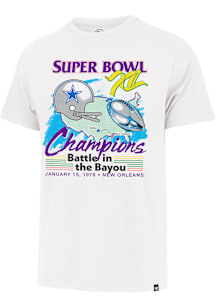 47 Dallas Cowboys White Showcase Super Bowl XII Franklin Short Sleeve Fashion T Shirt