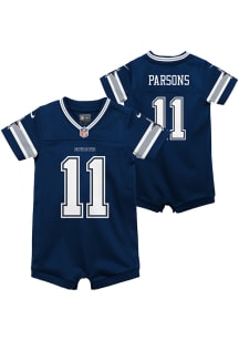Micah Parsons Dallas Cowboys Baby Navy Blue Nike Home Replica Romper Football Jersey