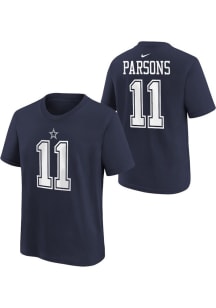 Micah Parsons  Dallas Cowboys Boys Navy Blue Nike Fuse NN Short Sleeve T-Shirt