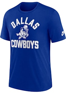 Nike Dallas Cowboys Blue Rewind Triblend Short Sleeve Fashion T Shirt
