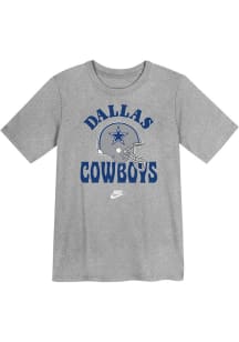 Nike Dallas Cowboys Boys Grey Nike Retro Groove Short Sleeve T-Shirt