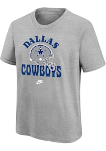 Nike Dallas Cowboys Youth Grey Nike Retro Groove Short Sleeve T-Shirt