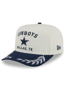 New Era Dallas Cowboys Ivory 2025 NFL Draft CW A Frame 9FIFTY Mens Snapback Hat