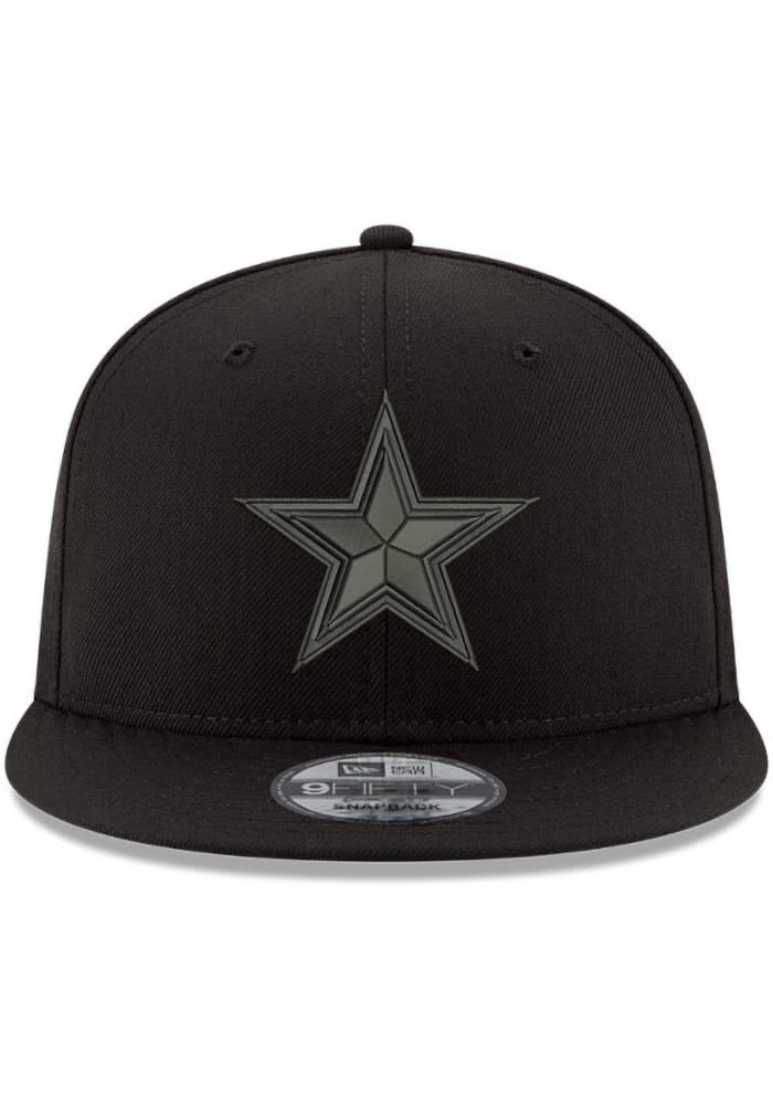 Dallas Cowboys New Era BLACK Tonal Basic 9FIFTY Design Snapback