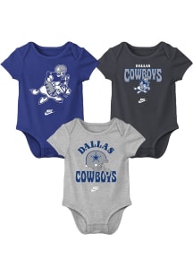 Nike Dallas Cowboys Baby Navy Blue Nike Retro Logo Design One Piece