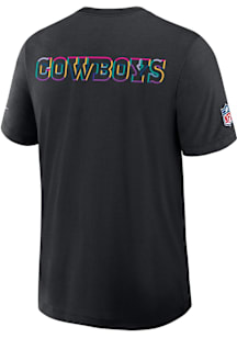 Nike Dallas Cowboys Black Crucial Catch Short Sleeve Fashion T Shirt