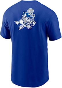 Nike Dallas Cowboys Blue Rewind Front and Back Hit Short Sleeve T Shirt