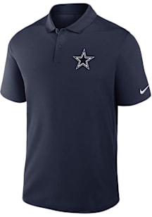 Nike Dallas Cowboys Mens Navy Blue Victory Short Sleeve Polo