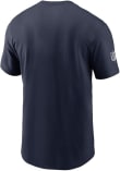 Nike Dallas Cowboys Navy Blue Sideline Team Issue Short Sleeve T Shirt