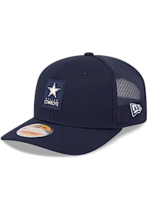 New Era Dallas Cowboys 2025 NFL Sideline 9SEVENTY Trucker Adjustable Hat - Navy Blue