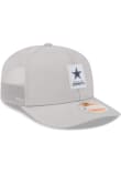 New Era Dallas Cowboys 2025 NFL Sideline CW 9SEVENTY Trucker Adjustable Hat - Grey