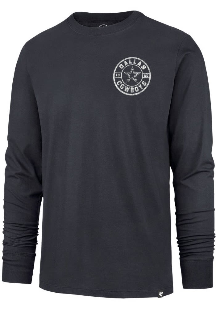 47 Dallas Cowboys NAVY Spiral Franklin Long Sleeve Fashion T