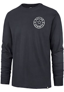 47 Dallas Cowboys Navy Blue Spiral Franklin Long Sleeve Fashion T Shirt
