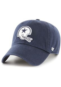 47 Dallas Cowboys Retro Helmet Clean Up Adjustable Hat - Navy Blue