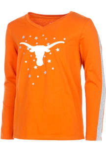 Texas Longhorns Girls Burnt Orange Reese Long Sleeve T-shirt