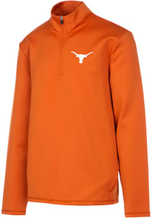 Texas Longhorns Mens Burnt Orange Wycliff Long Sleeve 1/4 Zip Pullover