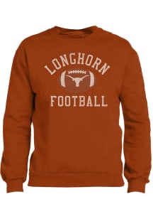 Texas Longhorns Mens Burnt Orange Sable Long Sleeve Crew Sweatshirt