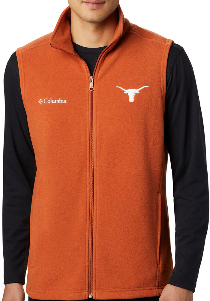 Columbia Texas Longhorns Mens Burnt Orange Flanker II Sleeveless Jacket