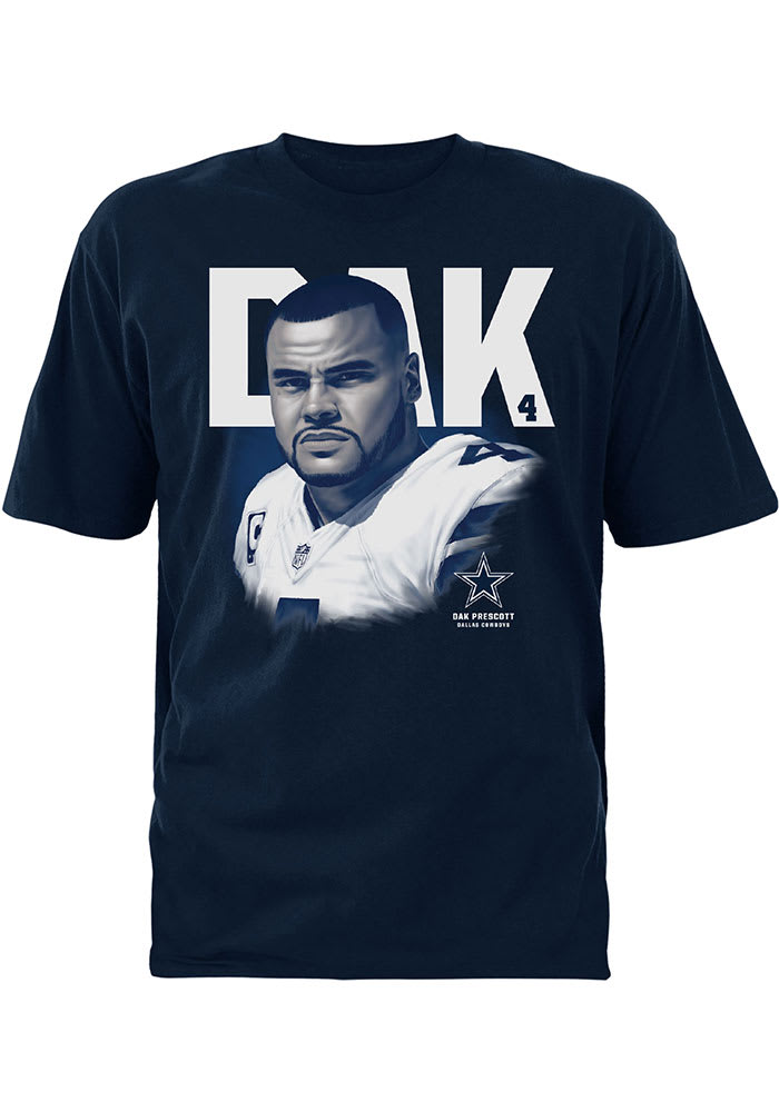 Dak Prescott Dallas Cowboys Navy Blue Hayden Short Sleeve Player T