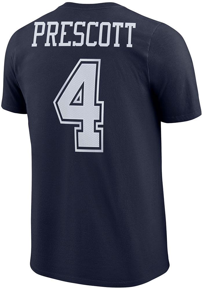 Dak Prescott Dallas Cowboys Navy Blue Player Pride 3 Short Sleeve Player T Shirt
