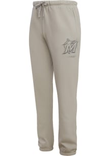 Pro Standard Miami Marlins Mens Tan Neutral Sweatpants