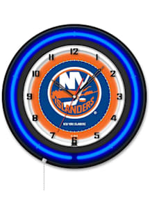 New York Islanders 19in Neon Wall Clock
