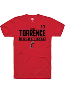 Kylie Torrence Cincinnati Bearcats Red NIL Stacked Box Short Sleeve Player T Shirt