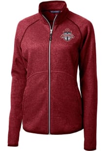 Cutter and Buck Toronto FC Womens Red Mainsail Long Sleeve Full Zip Jacket