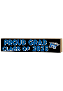 KH Sports Fan Middle Tennessee Blue Raiders Class of 2025 graduation graphic Sign - Black