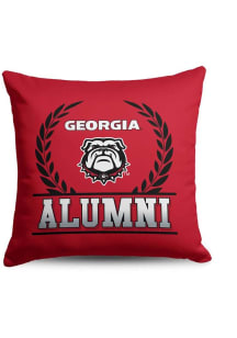 Georgia Bulldogs Alumni 18x18 Throw Pillow - Red