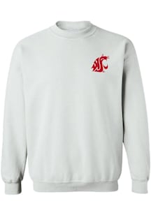 Vive La Fete Washington State Cougars Womens White Impressions Crew Sweatshirt