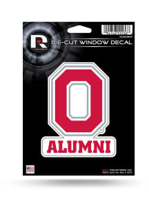 Red Ohio State Buckeyes Alumni Die Cut Decal