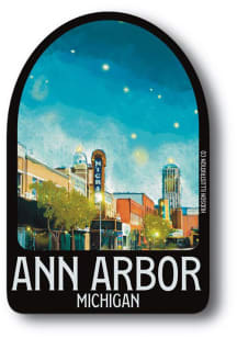 Ann Arbor City Stickers - Black
