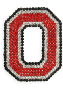 Red Ohio State Buckeyes Souvenir Logo Crystal Pin