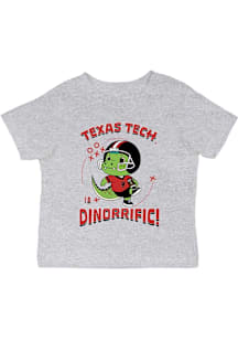 Vive La Fete Texas Tech Red Raiders Infant Dino-Riffic Short Sleeve T-Shirt Grey