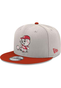 New Era Cincinnati Reds White Retro All Star Game Side Patch Mascot Baby GCP 9FIFTY Mens Snapback..