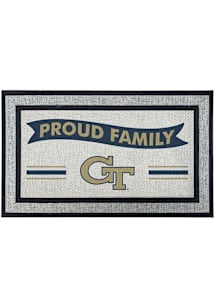 GA Tech Yellow Jackets Proud Family 18x30 Door Mat