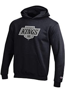 Champion Los Angeles Kings Youth Black Powerblend Long Sleeve Hoodie