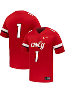 Nike Cincinnati Bearcats Red NIL Name And Number Football Jersey