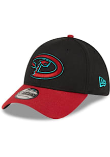 New Era Arizona Diamondbacks Mens Black Two-Tone Team Classic Road 2024 39THIRTY Flex Hat
